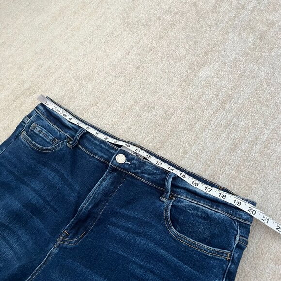 Vervet Emerson Blue Raw Hem Crop Skinny Jeans 20 - Picture 9 of 11